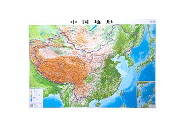 中國(guó)立體地形模型